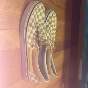 Yellow checkered vans